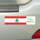 Sticker avec drapeau du Liban (En voiture)