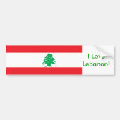 Sticker avec drapeau du Liban (Devant)