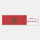 Sticker avec drapeau du Maroc (Devant)