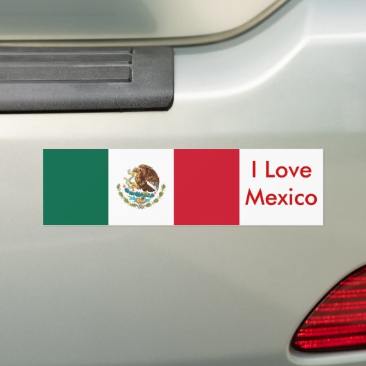 Sticker avec Drapeau du Mexique (En voiture)
