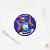 Sticker avec drapeau du Michigan (Enveloppe)