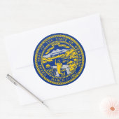 Sticker avec drapeau du Nebraska (Enveloppe)