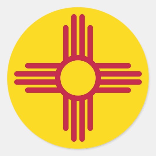 Sticker avec drapeau du Nouveau-Mexique (Devant)