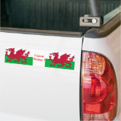 Sticker avec Drapeau du Pays de Galles (Sur camion)