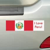 Sticker avec drapeau du Pérou (En voiture)