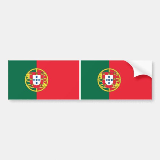 Sticker avec drapeau du Portugal (Devant)