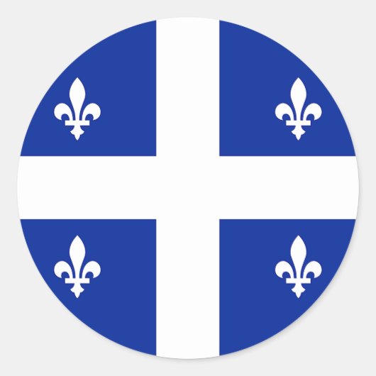 Sticker avec drapeau du Québec, Canada (Devant)