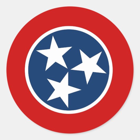 Sticker avec Drapeau du Tennessee (Devant)