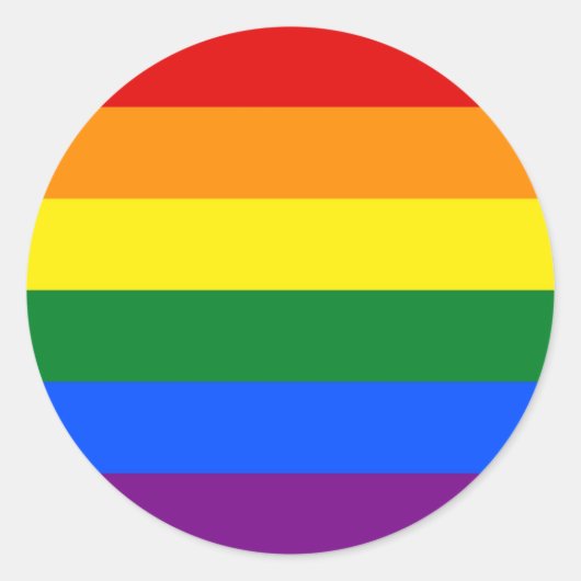 Sticker avec drapeau Rainbow LGBT (Devant)