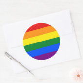 Sticker avec drapeau Rainbow LGBT (Enveloppe)