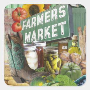 Sticker avec Farmers Market