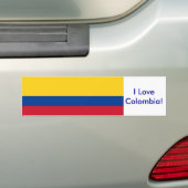 Sticker avec le drapeau de la Colombie (En voiture)