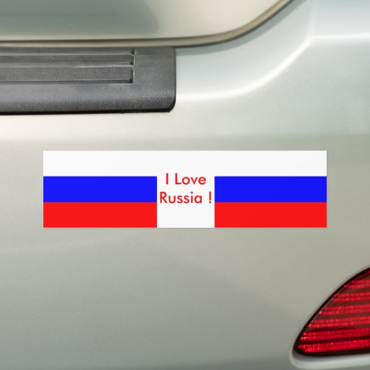 Sticker avec le drapeau de la Russie (En voiture)