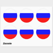 Sticker avec le drapeau de la Russie (Feuille)