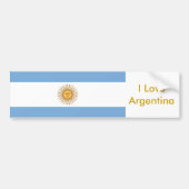 Sticker avec le drapeau de l'Argentine (Devant)