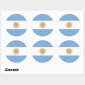 Sticker avec le drapeau de l'Argentine (Feuille)