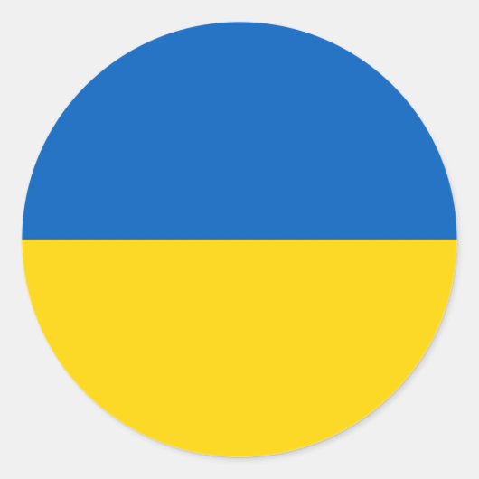 Sticker avec le drapeau de l'Ukraine (Devant)