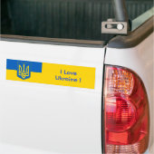 Sticker avec le drapeau de l'Ukraine (Sur camion)