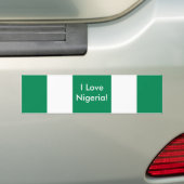 Sticker avec le drapeau du Nigeria (En voiture)