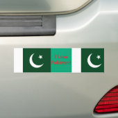 Sticker avec le drapeau du Pakistan (En voiture)