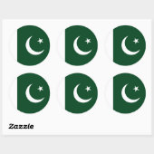 Sticker avec le drapeau du Pakistan (Feuille)