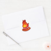 Sticker avec piment rouge chaud (Enveloppe)