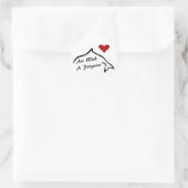 Sticker Avec Un Marsouin - Blanc (Sac)