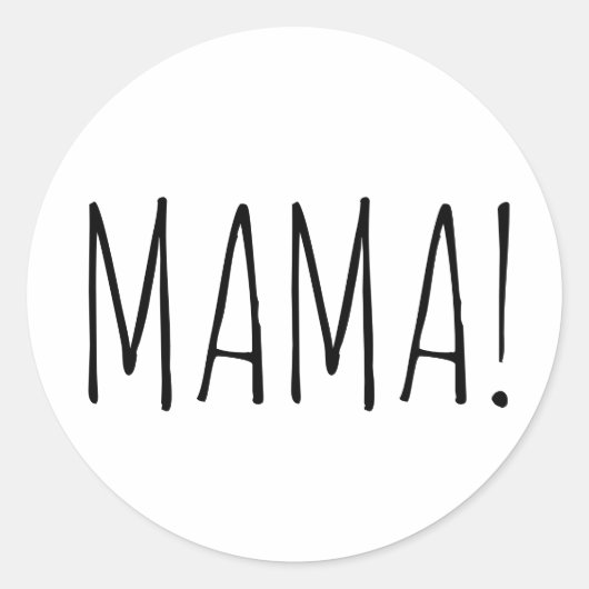 Sticker avec un texte simple pour votre maman (Devant)