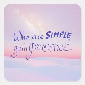 Sticker avec une citation biblique