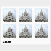 Sticker avec vue sur le Sacre Coeur de Paris (Feuille)