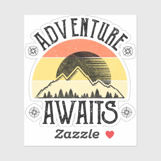 Sticker Aventure Attend (Feuille)