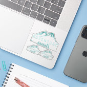 Sticker Aventure Attend Set 3 Turquoise (Ordinateur portable avec iPhone)