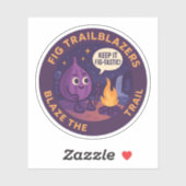 Sticker Aventure de camping fig-tastique (Feuille)