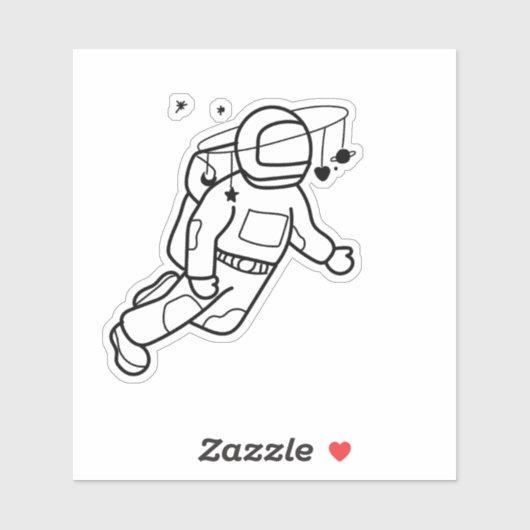 Sticker Aventure des astronautes cosmiques (Feuille)