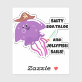 Sticker aventure Pirate Jellyfish (Feuille)