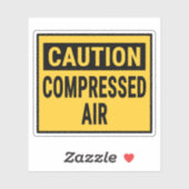 Sticker Avertissement Air comprimé (Feuille)