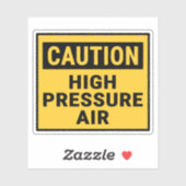 Sticker Avertissement Air haute pression (Feuille)
