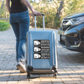 Sticker Avertissement Dash CAM Enregistrement Véhicule Cam (Valise Insitu)