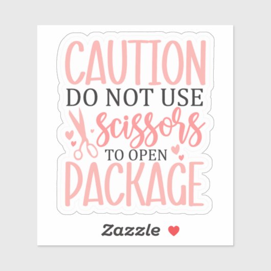 Sticker Avertissement de package "Ne pas utiliser de cisea (Feuille)