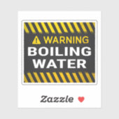 Sticker Avertissement Eau Bouillante (Feuille)