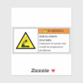 Sticker Avertissement/Étiquette d'avertissement d'ozone (Feuille)