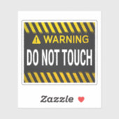 Sticker Avertissement Ne Touchez Pas (Feuille)