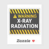 Sticker Avertissement Rayons X (Feuille)