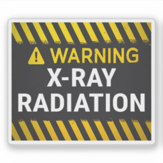 Sticker Avertissement Rayons X 