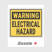 Sticker Avertissement Risque électrique (Feuille)