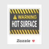 Sticker Avertissement Surface Chaude (Feuille)