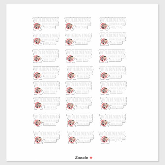 STICKER AVERTISSEUR DE BALISE D'AIR CONCÉALÉ (Feuille)