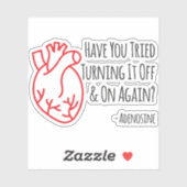 Sticker Avez-vous essayé de l'éteindre et de réactiver ? (Feuille)