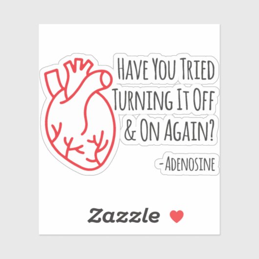 Sticker Avez-vous essayé de l'éteindre et de réactiver ? (Feuille)