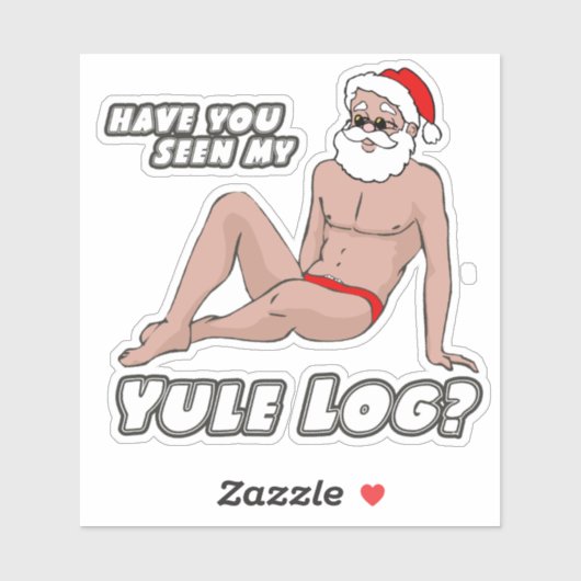 Sticker Avez-vous vu mon journal de yule ? (Feuille)